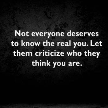 Let them criticize